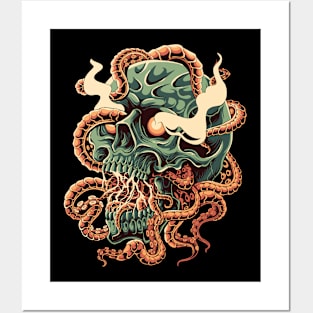 Octo Skull Posters and Art